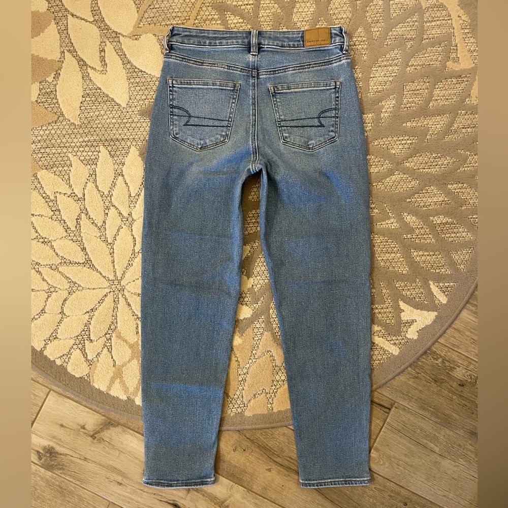 AE American Eagle Stretch Mom Jean Blue Women’s Size 2 Regular